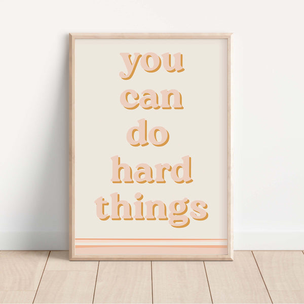You Can Do Hard Things Postcard
