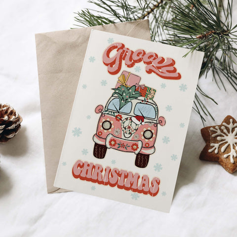 Groovy Christmas Greeting Card