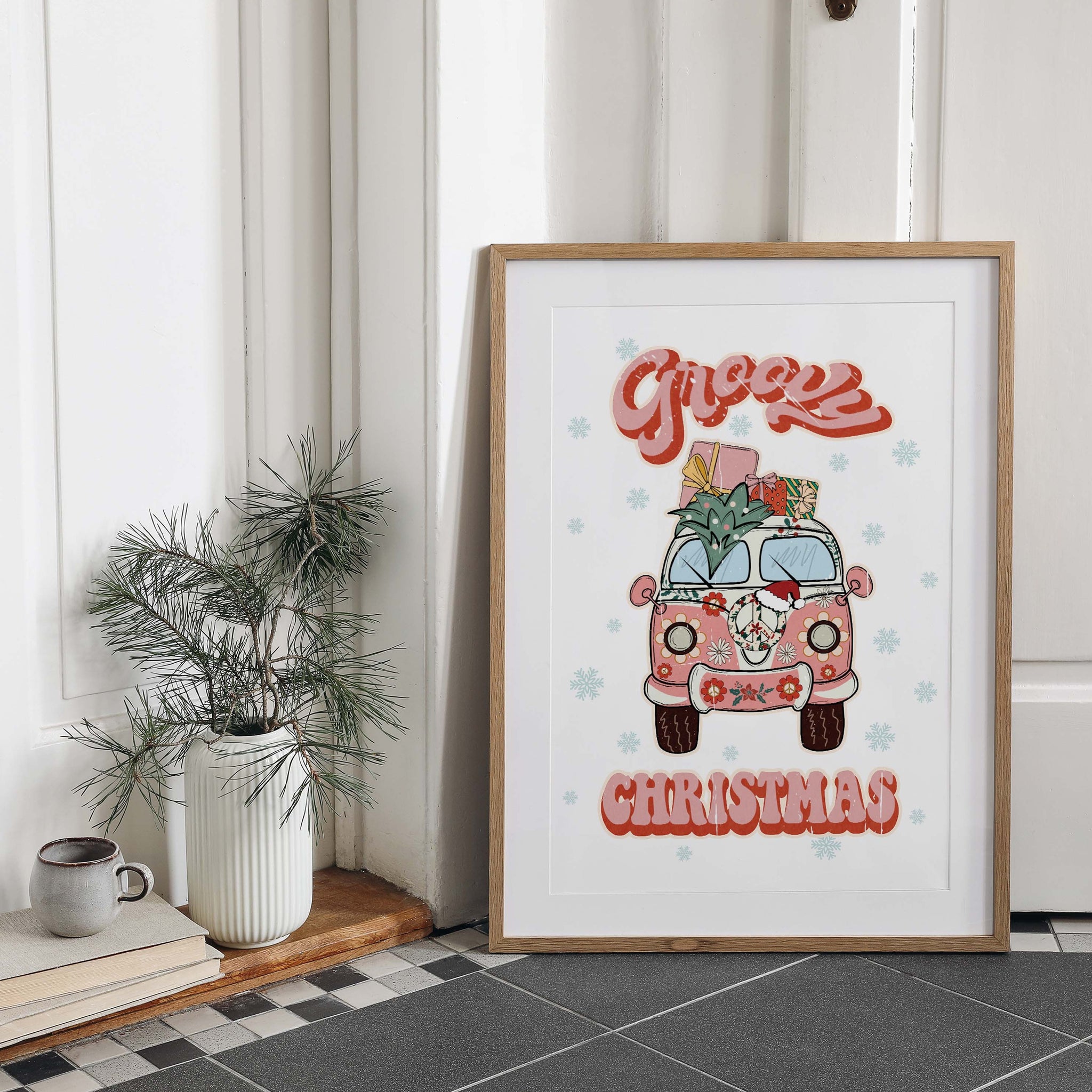 Groovy Christmas 8x10 Art Print