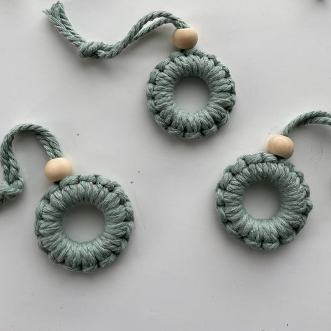 Macrame Wreath Ornaments