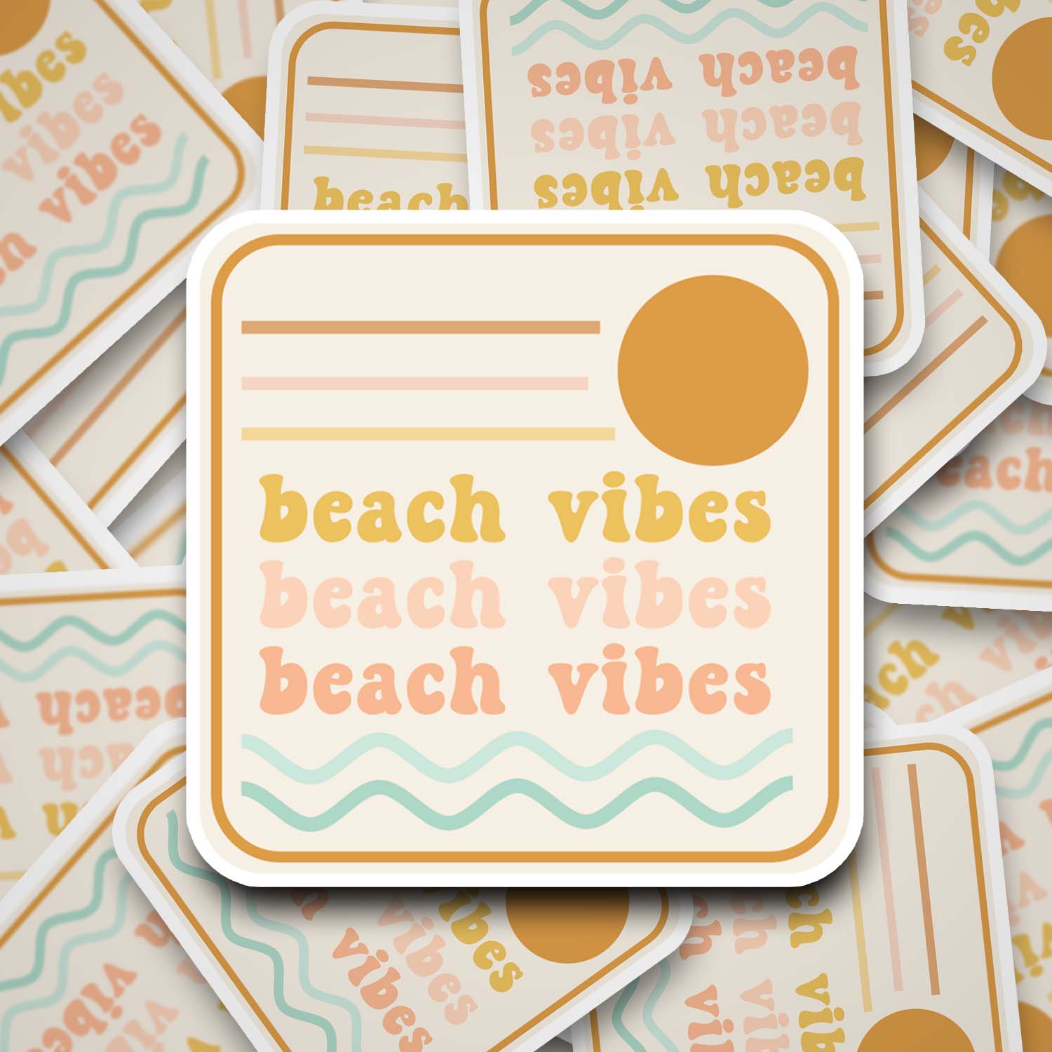 Beach Vibes 2" Waterproof Sticker