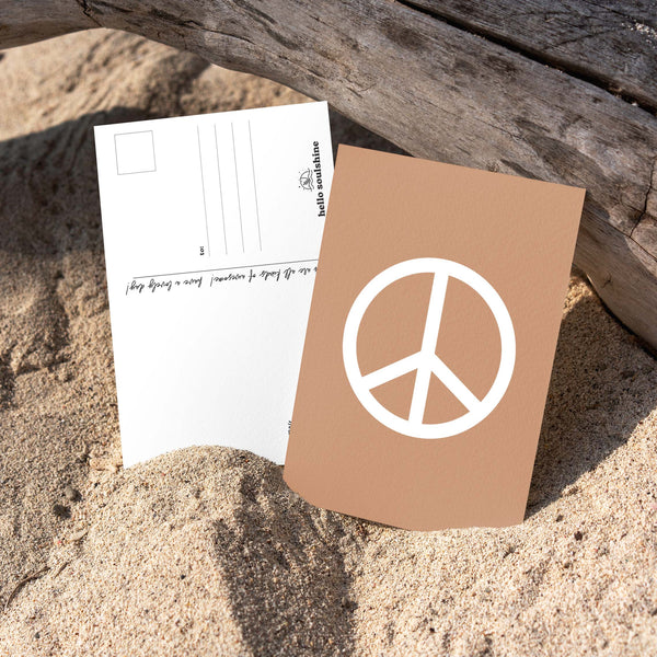 Peace Postcard (brown)