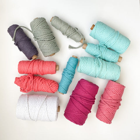 Mixed Bundle of Part Large Roll Macrame Cord