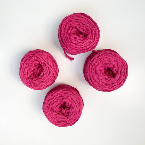 Small Roll of Hot Pink Macrame Cord